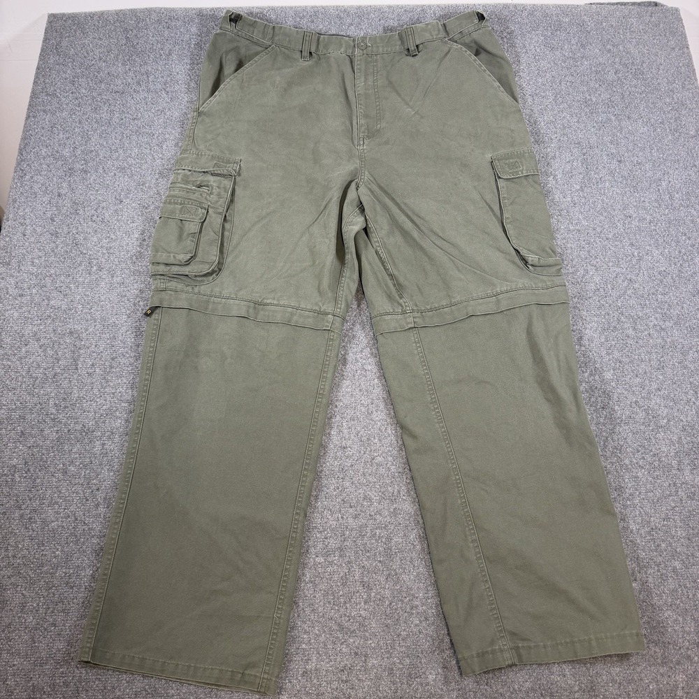 Boy Scouts of America Pants Mens 38x30 Green Cargo Convertible Uniform Relaxed